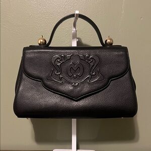 Mila Schon Black Leather Handbag